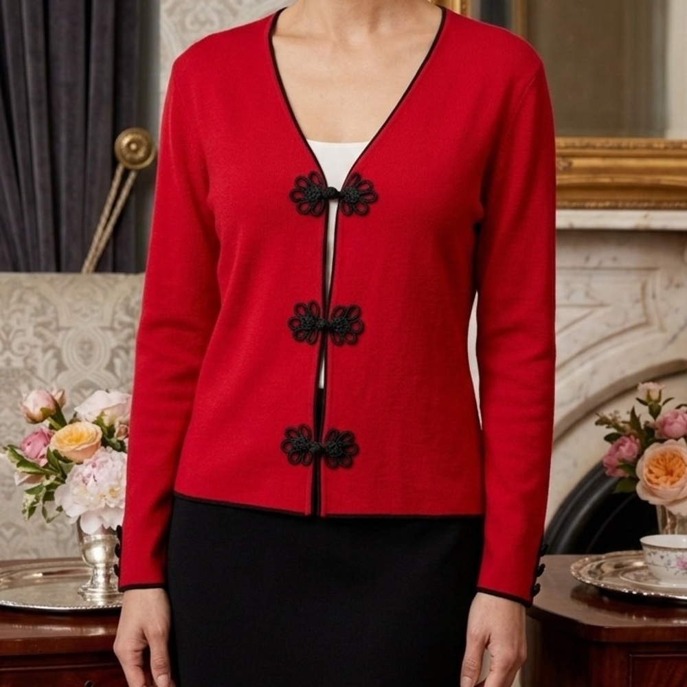 Grace Dane Lewis Elegant Lightweight Over Tank Cardigan Medium